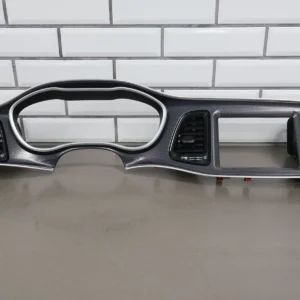 15-20-dodge-challenger-srt-speedometer-radio-dash-trim-bezel-wvents-7574881 15-20 Dodge Challenger SRT Speedometer & Radio Dash Trim Bezel W/Vents