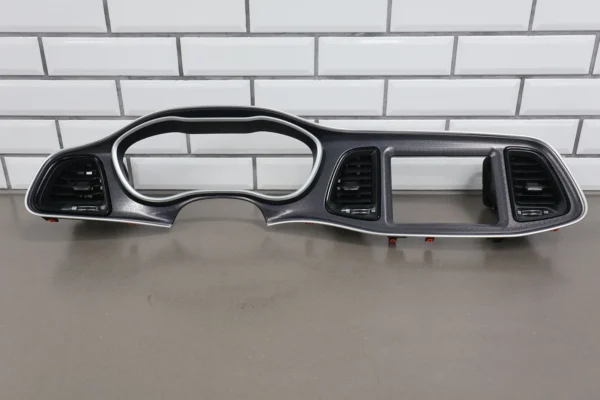 15-20-dodge-challenger-srt-speedometer-radio-dash-trim-bezel-wvents-7574881 15-20 Dodge Challenger SRT Speedometer & Radio Dash Trim Bezel W/Vents