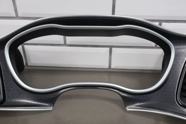 15-20-dodge-challenger-srt-speedometer-radio-dash-trim-bezel-wvents-9699512 15-20 Dodge Challenger SRT Speedometer & Radio Dash Trim Bezel W/Vents