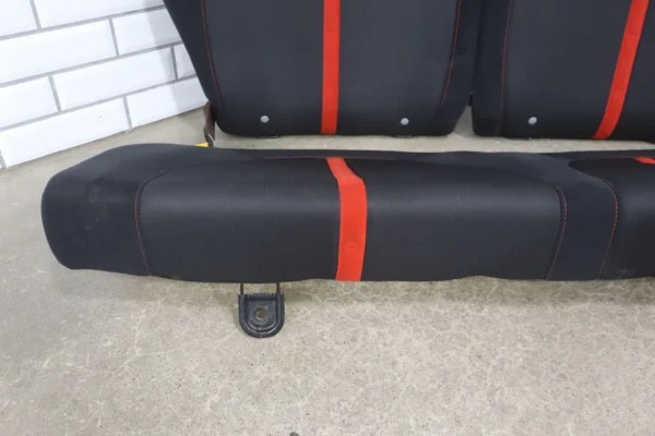 57_0e972f99-a266-4451-a39a-cc94e26053d8 2012-2017 Fiat 500 Abarth (1.4L Turbo 2-Door) Cloth Rear Seat Black/Red