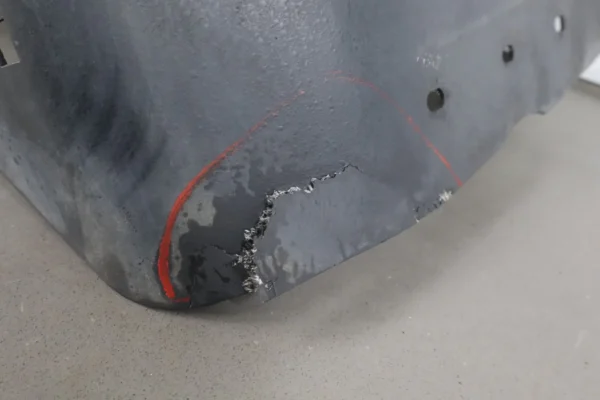 57_174ad7a9-48a6-4648-ac87-bb7d66033407 - Copy 2001 Dodge Viper Right Front Inner Fender Liner OEM *Minor Crack*