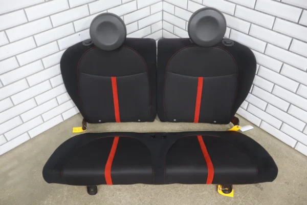 57_1ab65d0e-573a-4f6e-a950-c44378838d3b 2012-2017 Fiat 500 Abarth (1.4L Turbo 2-Door) Cloth Rear Seat Black/Red