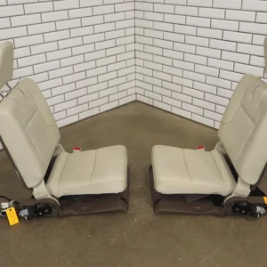 57_40a71666-6fed-4612-b158-0d0874c0c975 10-13 Lexus GX460 Pair LH&RH Leather Rear 3rd Row Seats Manual Folding