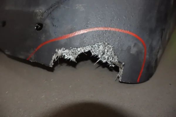 57_b8471715-19a8-477d-b1ce-a8037fcae784 2001 Dodge Viper Left Front Inner Fender Liner OEM *Damaged*
