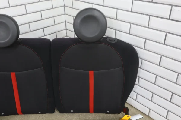 57_bd3d5f0c-78bf-40fb-b033-261050a6fd5e 2012-2017 Fiat 500 Abarth (1.4L Turbo 2-Door) Cloth Rear Seat Black/Red