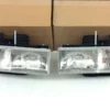 s-l1600 (27) Chevrolet Silverado C/K GMC Sierra front left & right Headlight set of 2 OEM