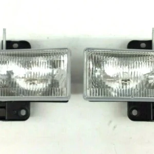 s-l1600 (28) Chevrolet Silverado C/K GMC Sierra front left & right Headlight set of 2 OEM