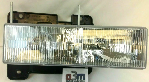 s-l1600 (31) Chevrolet Silverado C/K GMC Sierra front left & right Headlight set of 2 OEM