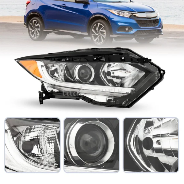s-l1600 (49) Headlights Headlamps Halogen w/LED DRL Pair LH RH For 2019 2022 Honda HRV HR-V
