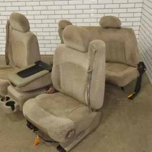 57_d41a7a4c-5d18-4b32-bceb-f8dba88d98f1 99-02 Chevy GMC Silverado Sierra Extended Cab Seat Set Front/Rear Tan (52D)
