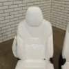 web_2ce5c8f7-3799-4788-bd43-7a36a2834a6e 2016-2020 Tesla Model X White Leather Seat Set 6 Seat OEM