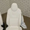 web_4a42c47f-e6e6-4a17-83f3-eda49f0c7102 2016-2020 Tesla Model X White Leather Seat Set 6 Seat OEM