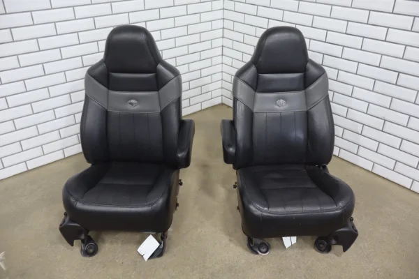 web_7cee9e60-7e0f-4877-9d20-7462f72f3732 99-07 Ford F-250 Super Duty Harley-Davidson Edition Leather Seats Set Black