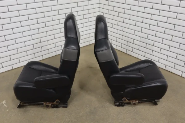 web_dcf94517-3ef4-4bd1-8b70-cc561c27b574 99-07 Ford F-250 Super Duty Harley-Davidson Edition Leather Seats Set Black